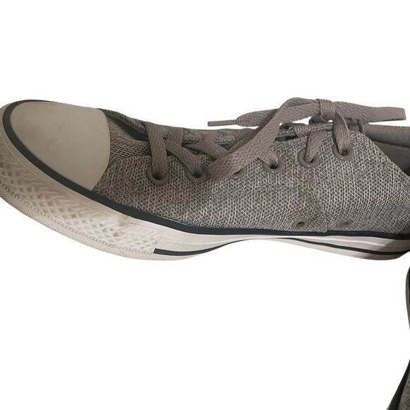Converse Sneaker Womens 9 All Star Low Top Gray Material Punk Retro 90's Grunge - Picture 4 of 14